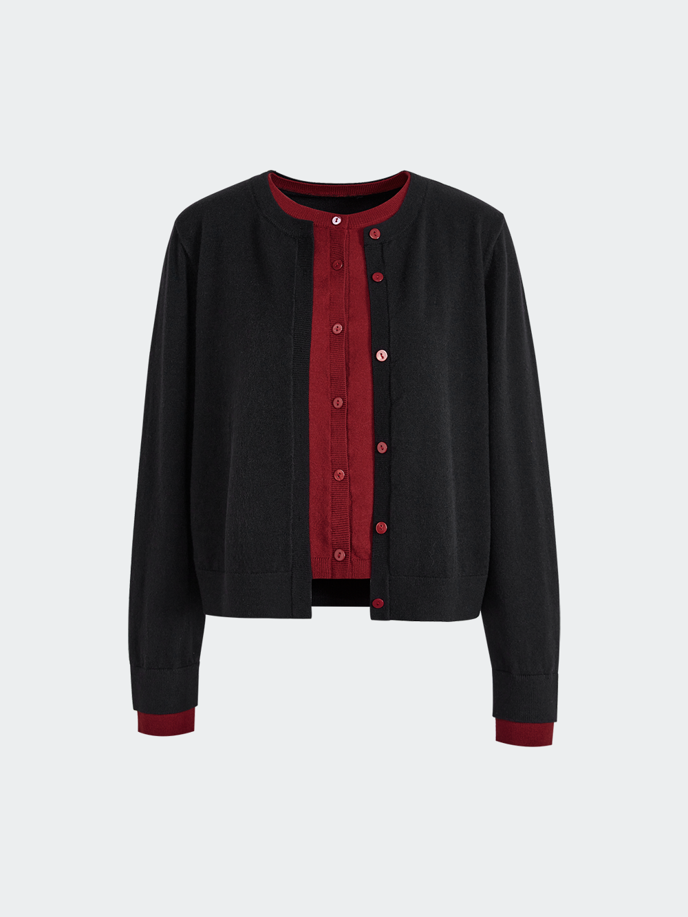 Fake Two-piece Couture Cardigan