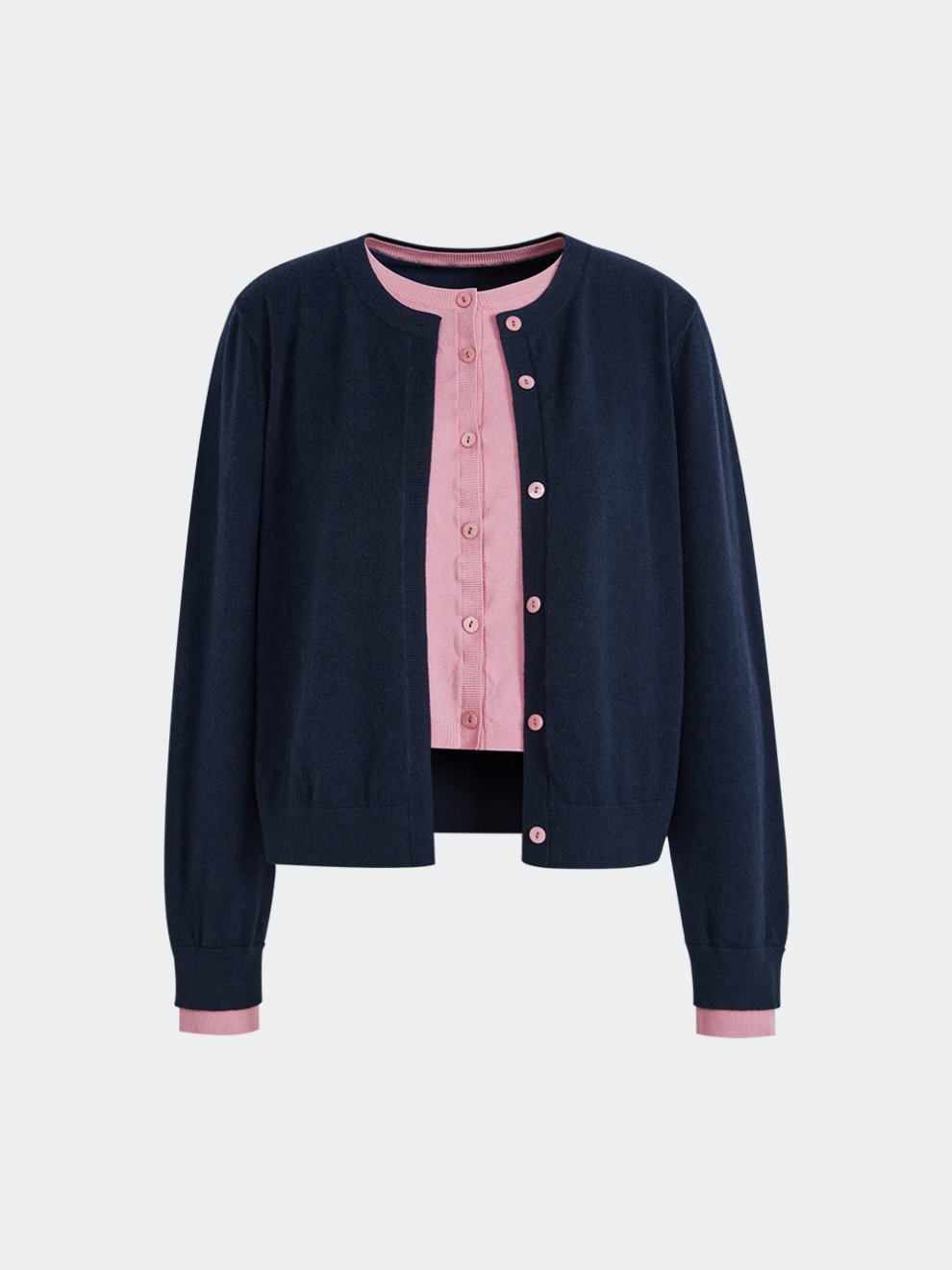 Fake Two-piece Couture Cardigan