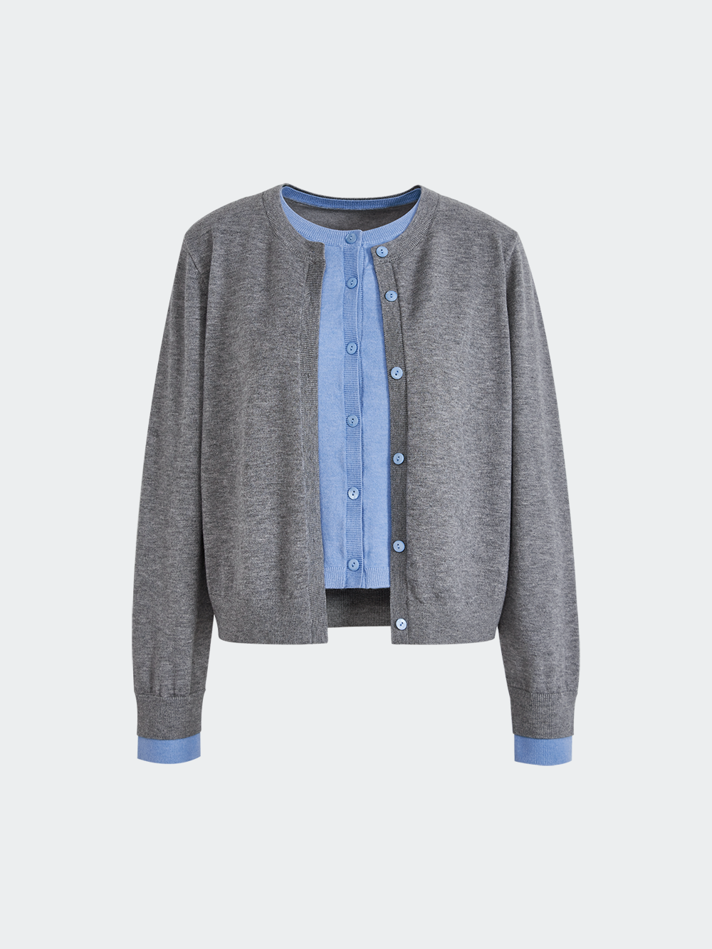 Fake Two-piece Couture Cardigan