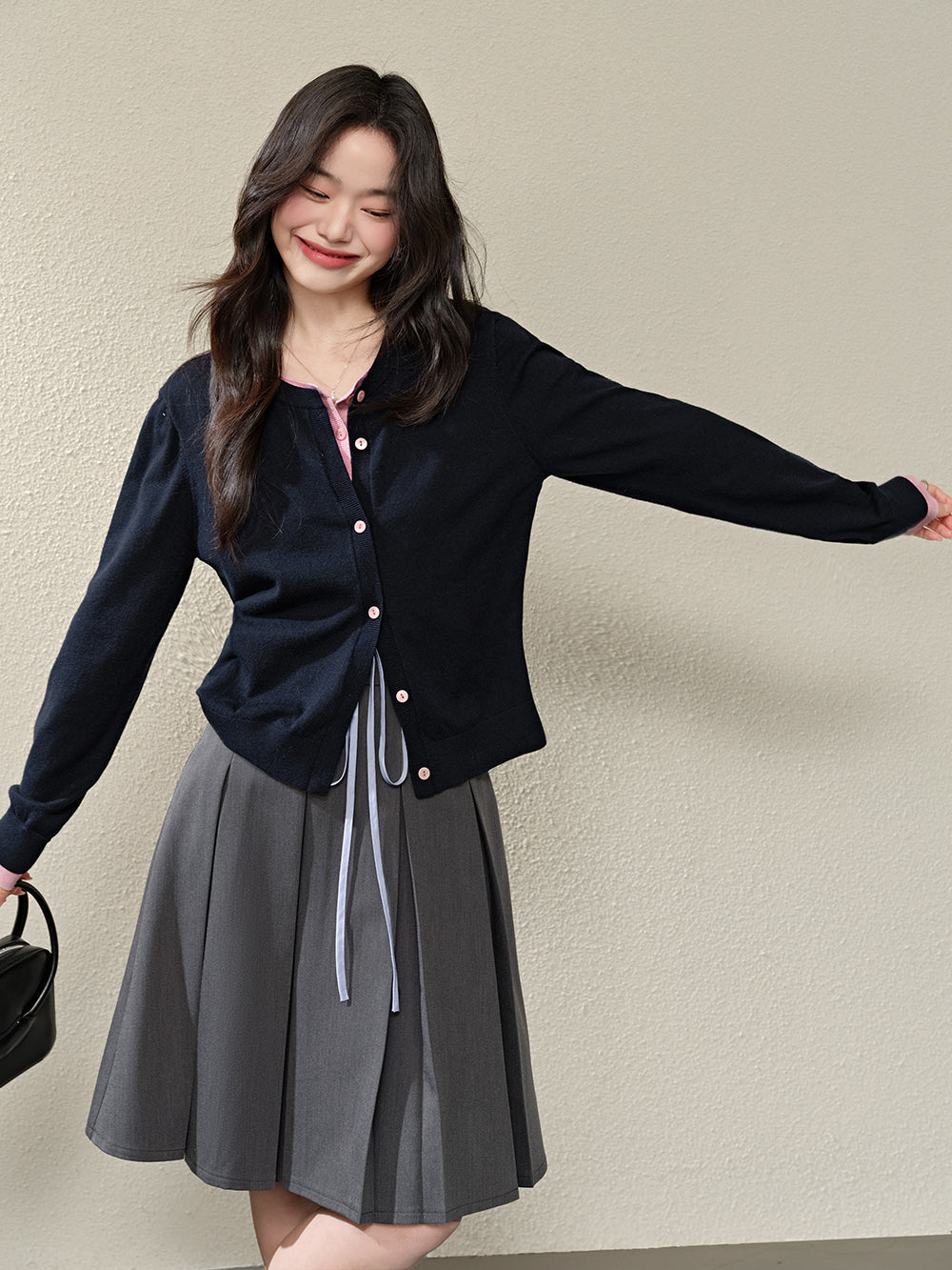 Fake Two-piece Couture Cardigan