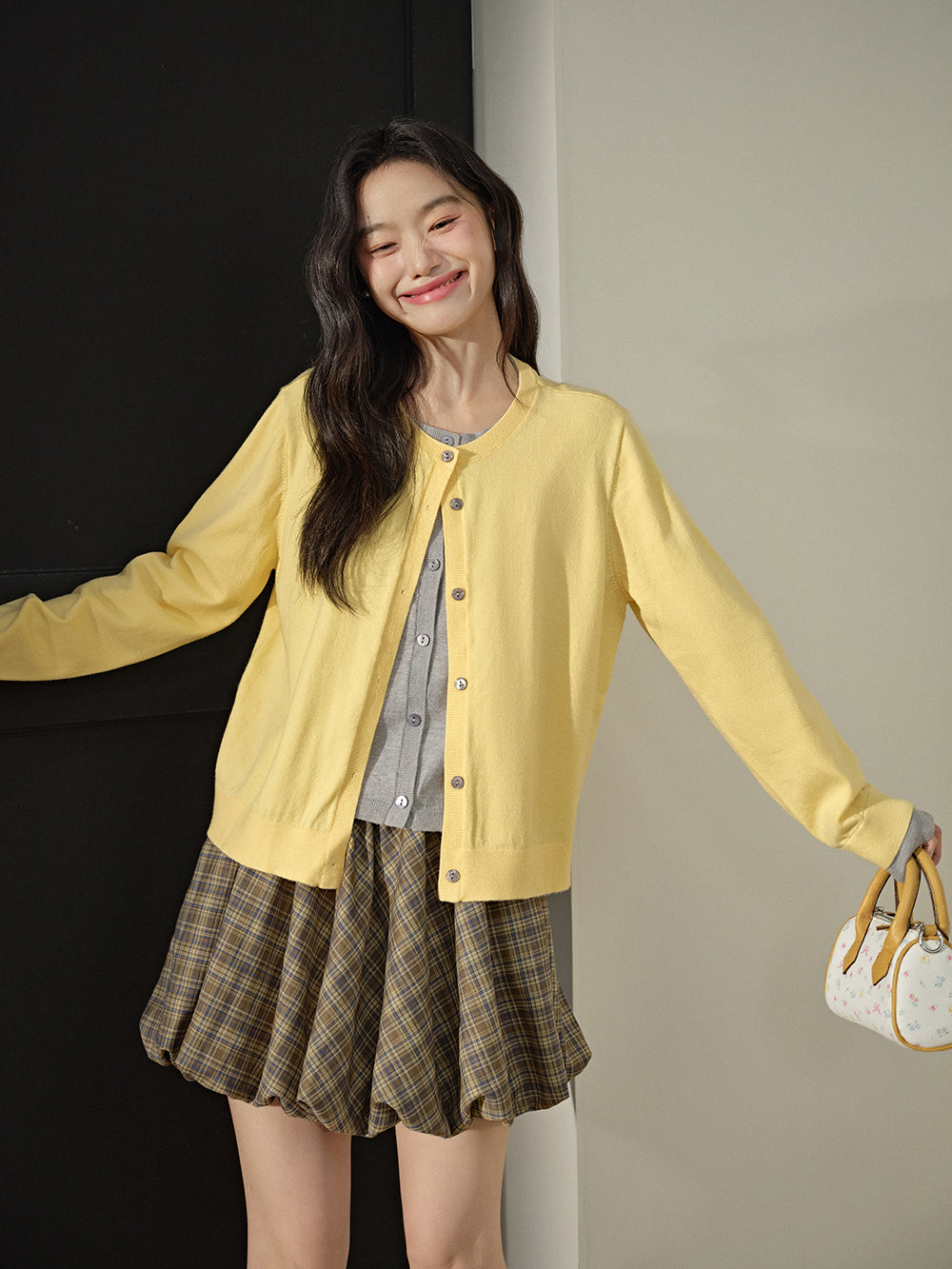 Fake Two-piece Couture Cardigan