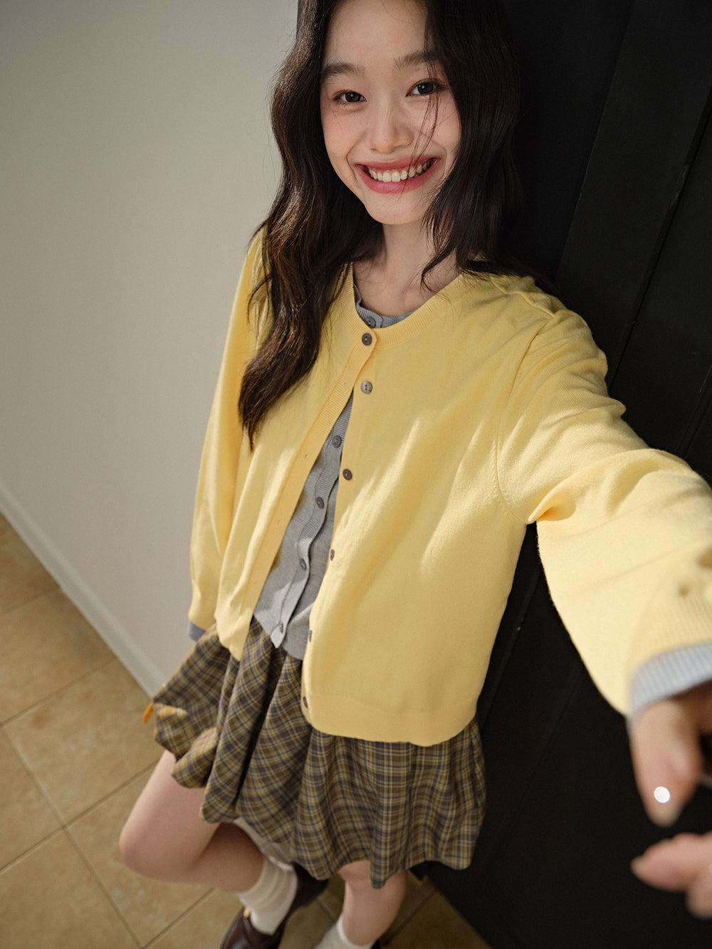 Fake Two-piece Couture Cardigan