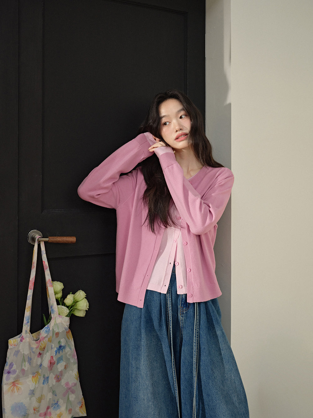 Fake Two-piece Couture Cardigan