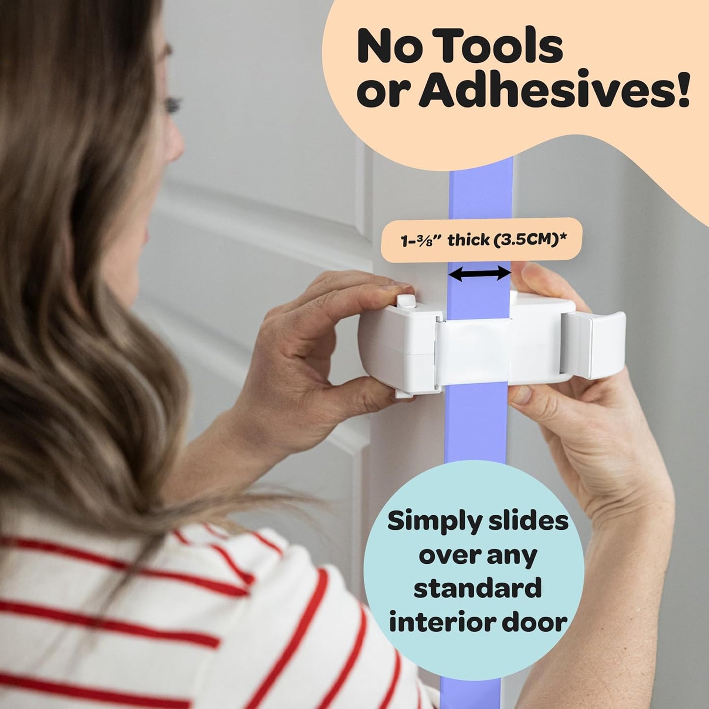 SnapLock™ Child Safety Door Lock