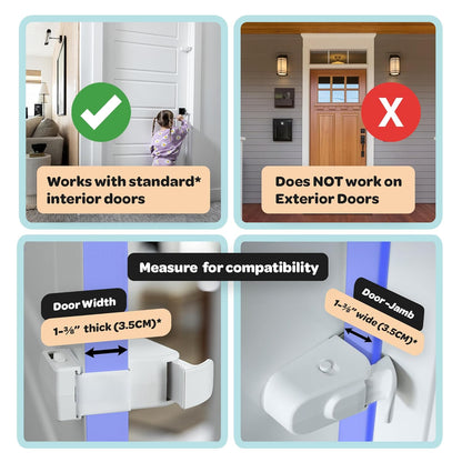 SnapLock™ Child Safety Door Lock